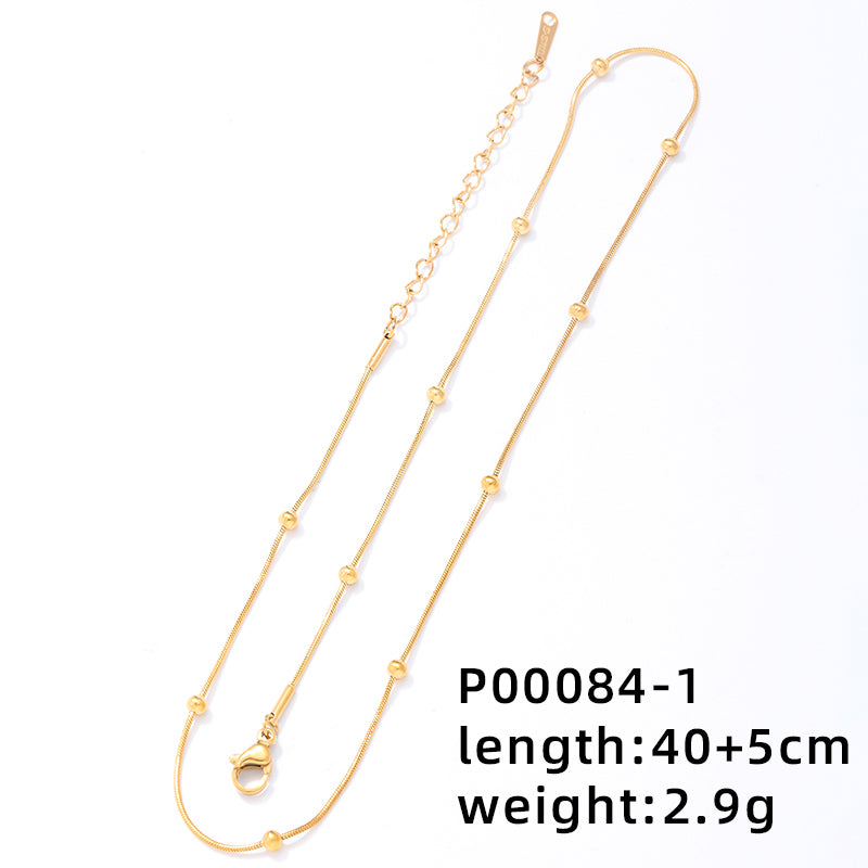 Ig Style Simple Style Universe Starry Sky Stainless Steel Copper Plating Inlay Zircon Gold Plated Charms Necklace