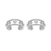 1 Pair Casual Simple Style Hexagram Heart Shape Plating Inlay Copper Zircon 18k Gold Plated Hoop Earrings Drop Earrings Ear Cuffs