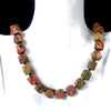 Fashion Geometric Crystal Agate Beaded Necklace