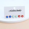 1 Set Casual Cute Simple Style Devil's Eye Alloy Ear Studs