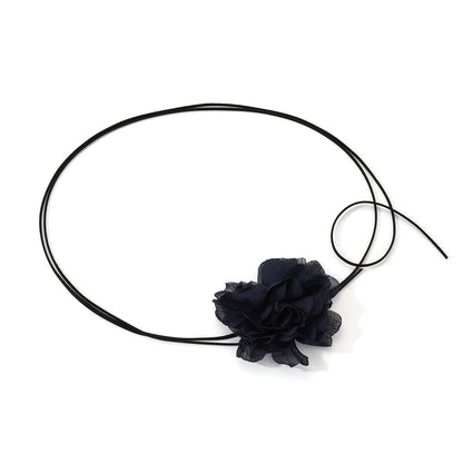 Elegant Flower Cloth Women's Choker