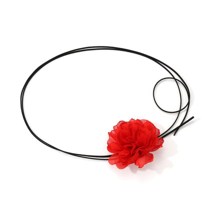 Elegant Flower Cloth Women's Choker