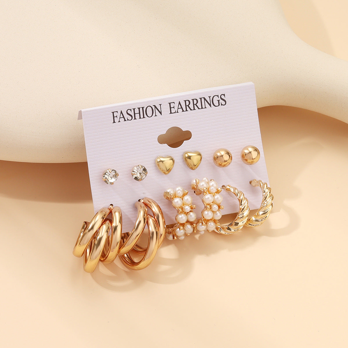 1 Set Retro Sweet Geometric Alloy Earrings