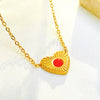 Wholesale Vintage Style Heart Shape Titanium Steel Plating Jewelry Set