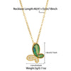Elegant Streetwear Butterfly Stainless Steel Plating Inlay Zircon 18k Gold Plated Pendant Necklace
