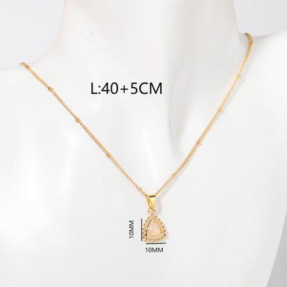 Casual Elegant Simple Style Hexagram Geometric Titanium Steel Plating 18k Gold Plated Pendant Necklace