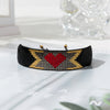 Vintage Style Simple Style Devil's Eye Palm Heart Shape Glass Beaded Knitting Women's Bracelets