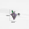 New Color Zircon Stainless Steel Earrings Wholesale