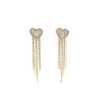 1 Pair Simple Style Geometric Solid Color Plating Inlay Alloy Rhinestones Drop Earrings