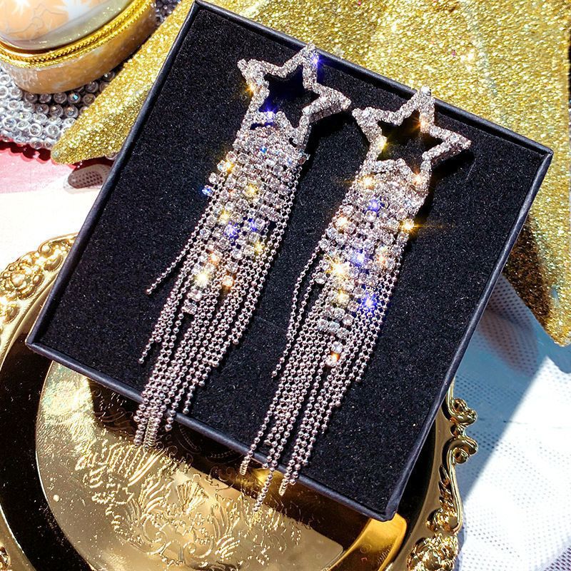 1 Pair Simple Style Geometric Solid Color Plating Inlay Alloy Rhinestones Drop Earrings