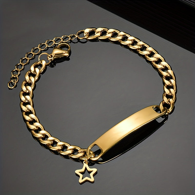 Stainless Steel Simple Style Star Crown Butterfly Bracelets