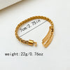 Vintage Style Classic Style Blade Cross Infinity Stainless Steel Plating Gold Plated Bangle