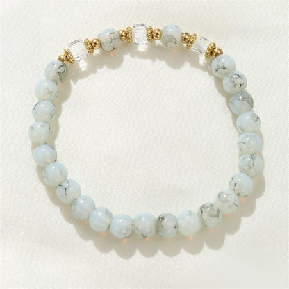 Cute Sweet Solid Color Glass Wholesale Bracelets