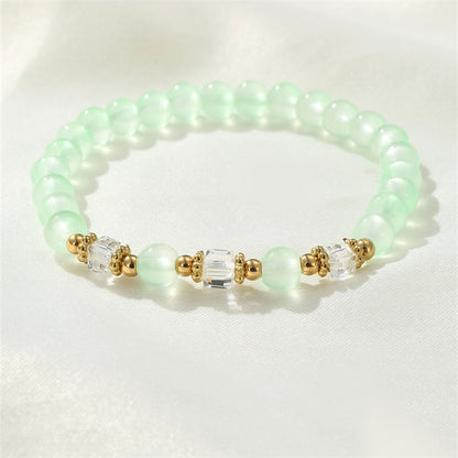 Cute Sweet Solid Color Glass Wholesale Bracelets