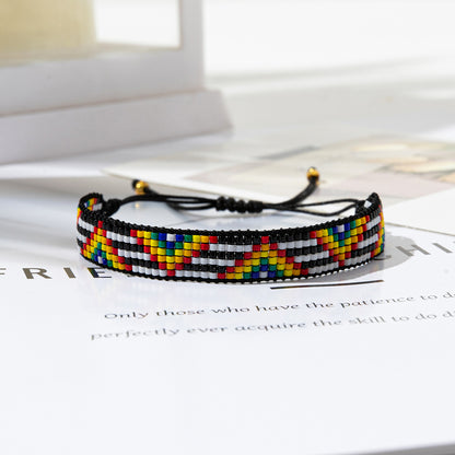 Ig Style Ethnic Style Geometric Glass Handmade Unisex Bracelets