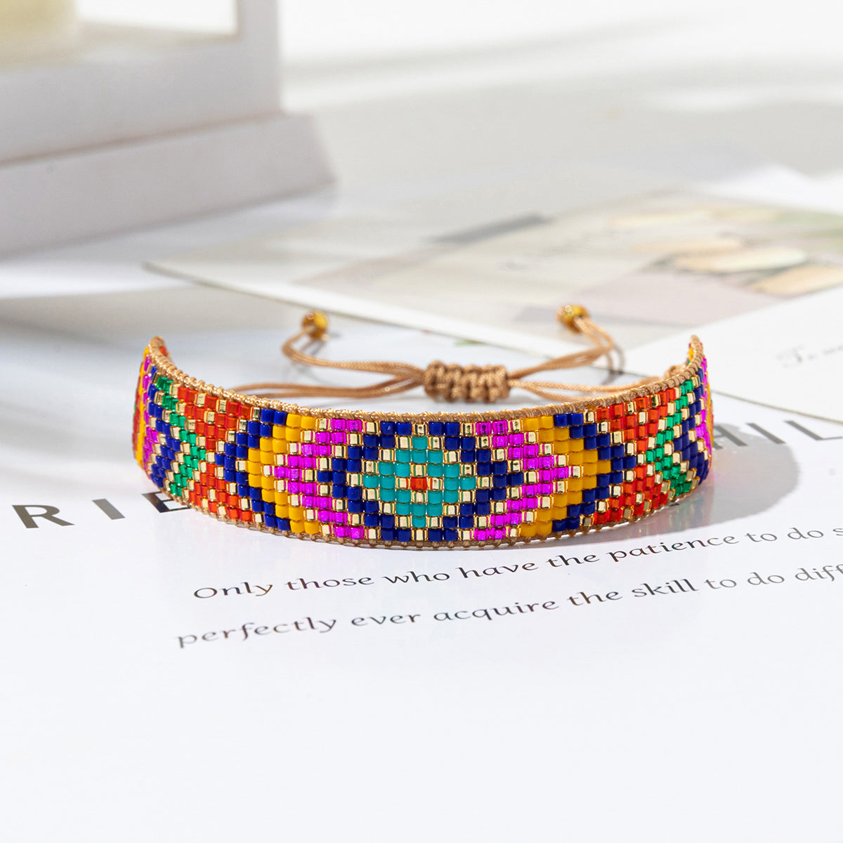 Ig Style Ethnic Style Geometric Glass Handmade Unisex Bracelets