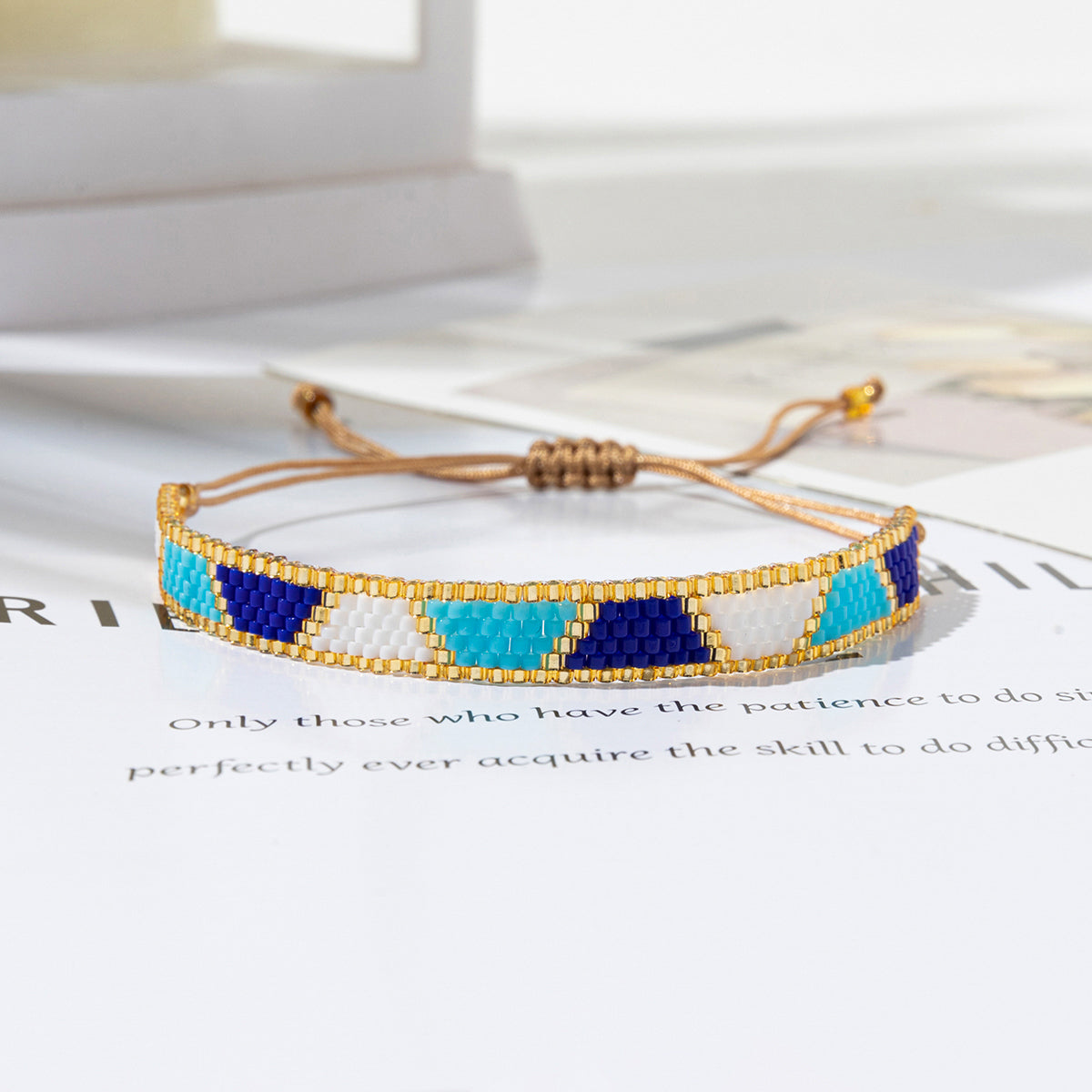 Ig Style Ethnic Style Geometric Glass Handmade Unisex Bracelets