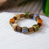 Retro Ethnic Style Geometric Ceramics Knitting Men's Bracelets