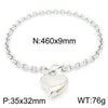 Wholesale Fashion Geometric Stainless Steel Plating Bracelets Necklace