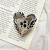 Simple Style Heart Shape Alloy Mobile Phone Holder