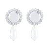 1 Pair Elegant Water Droplets Plating Inlay Alloy Artificial Pearls Rhinestones Drop Earrings