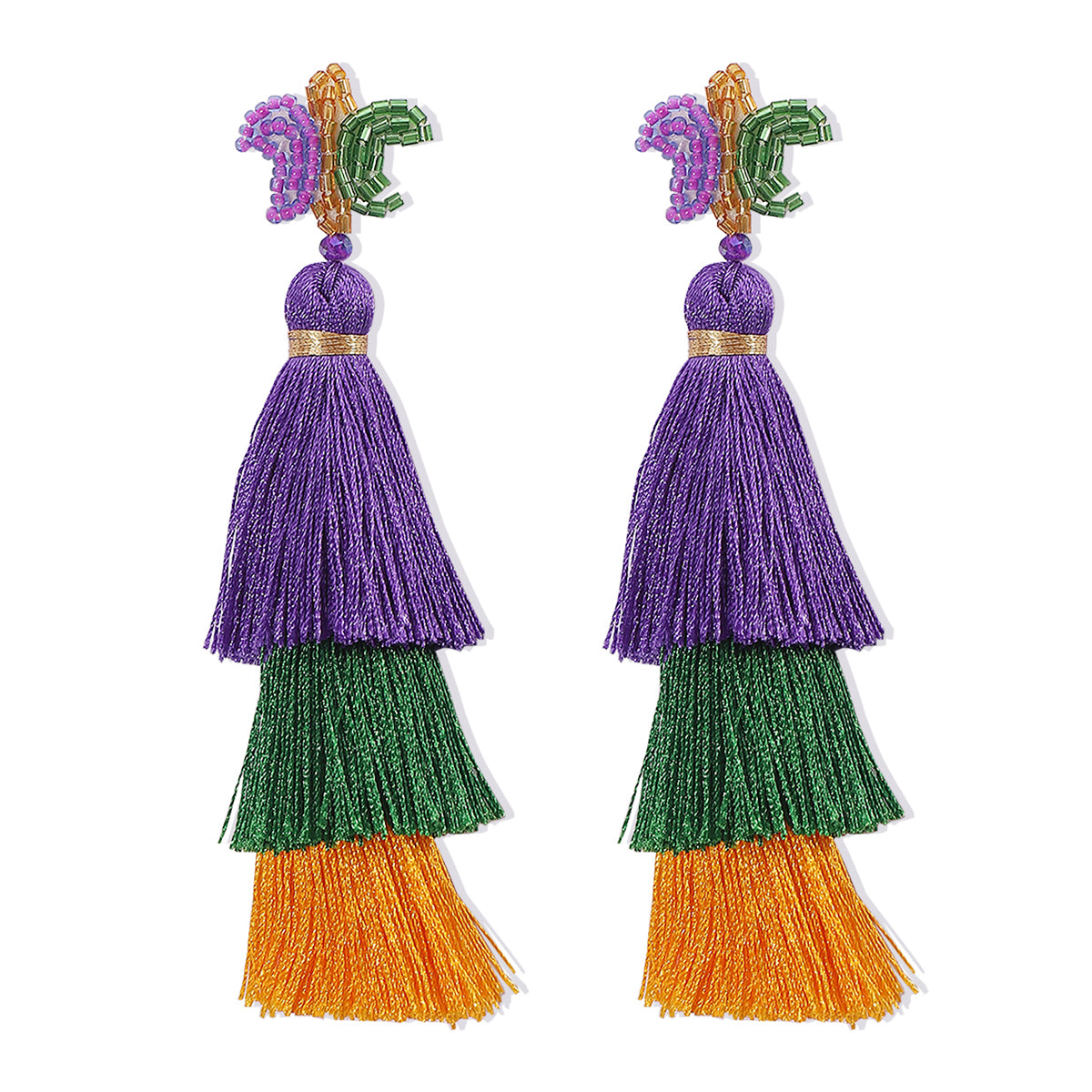 1 Pair Cartoon Style Cartoon Seed Bead Drop Earrings