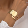 Retro Geometric Metal Plating Women's Bangle