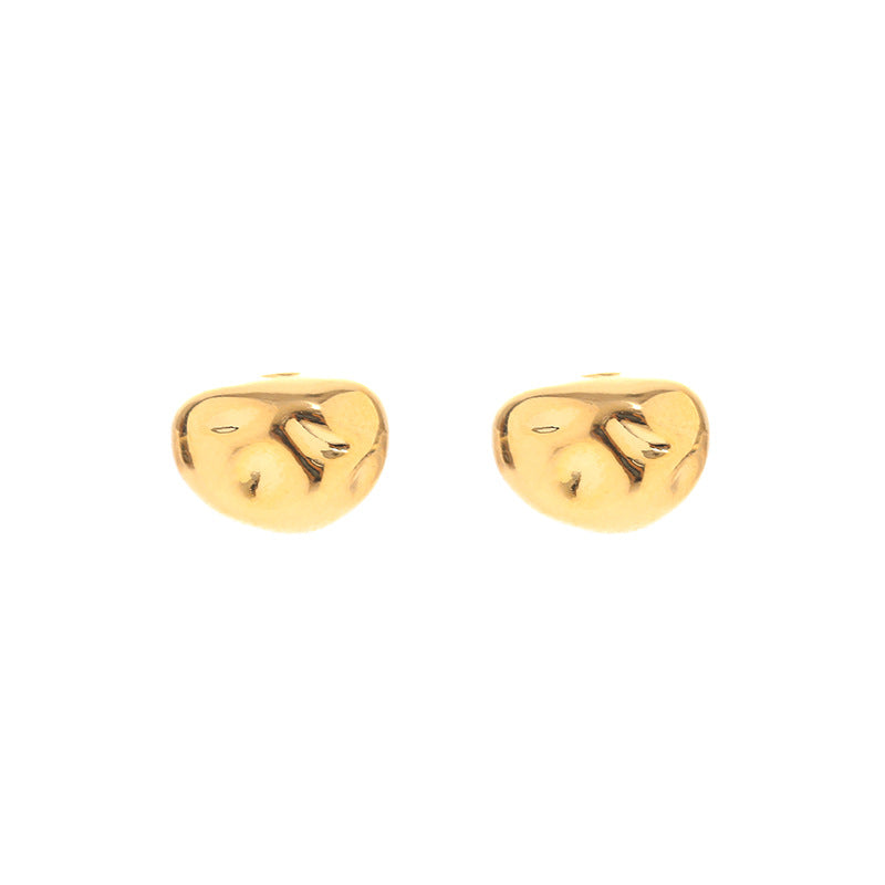 1 Pair Simple Style Solid Color Plating Copper Ear Studs