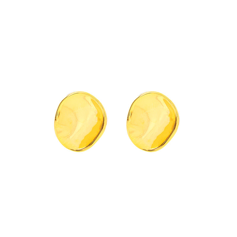 1 Pair Simple Style Solid Color Plating Copper Ear Studs