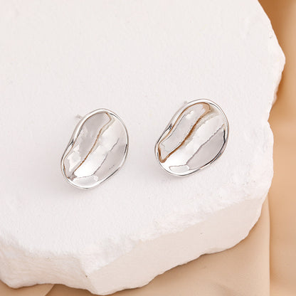 1 Pair Simple Style Solid Color Plating Copper Ear Studs