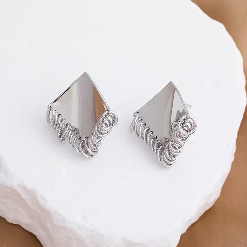 1 Pair Basic Classic Style Geometric Plating Copper Ear Studs