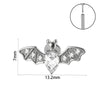 Casual Simple Style Animal Insect Stainless Steel Plating Inlay Artificial Gemstones Zircon Lip Stud Ear Studs