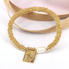 Elegant Vintage Style Luxurious Cross Star Heart Shape Copper 18k Gold Plated Zircon Bracelets In Bulk