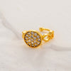 1 Piece Cute Cool Style Geometric Heart Shape Butterfly Plating Inlay Copper Zircon 18k Gold Plated Ear Studs