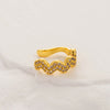 1 Piece Cute Cool Style Geometric Heart Shape Butterfly Plating Inlay Copper Zircon 18k Gold Plated Ear Studs