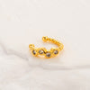 1 Piece Cute Cool Style Geometric Heart Shape Butterfly Plating Inlay Copper Zircon 18k Gold Plated Ear Studs