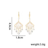 1 Pair Simple Style Geometric Argyle Plating Inlay Copper Zircon Ear Hook