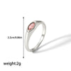 Casual Korean Style Round Stainless Steel Plating Inlay Zircon 18k Gold Plated Rings