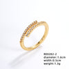 Ig Style Simple Style Flower Snake Butterfly Copper Gold Plated Zircon Open Rings In Bulk