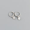 1 Pair Simple Style Heart Shape Plating Sterling Silver 18k Gold Plated White Gold Plated Drop Earrings