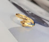 Simple Style Commute Solid Color Metal Asymmetrical Plating Gold Plated Men's Rings