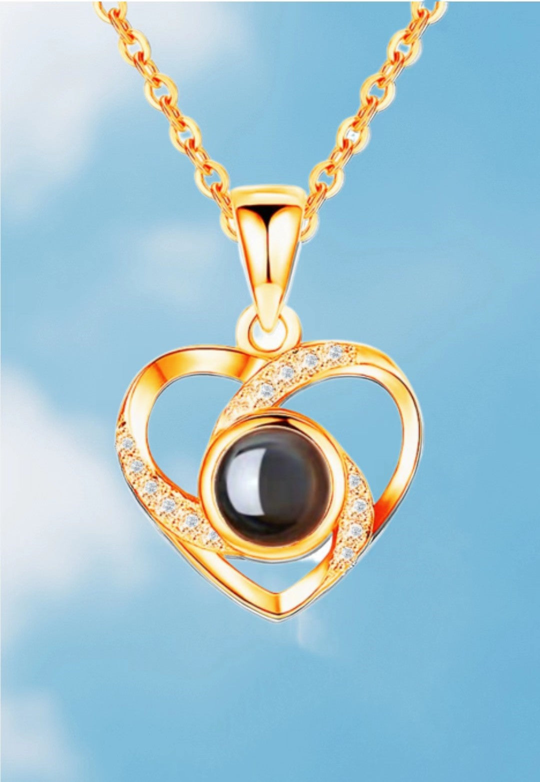 Simple Style Heart Shape Sterling Silver Plating Pendant Necklace