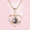 Simple Style Heart Shape Sterling Silver Plating Pendant Necklace