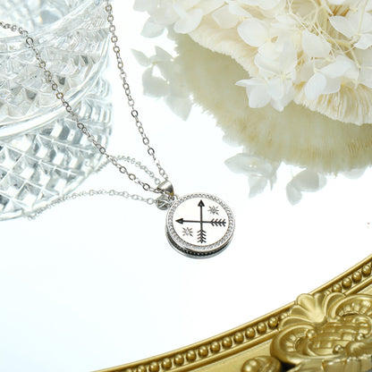 Simple Style Cross Heart Shape Copper Zircon Pendant Necklace In Bulk