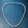 Casual Elegant Solid Color Copper Brass 18k Gold Plated White Gold Plated Zircon Long Necklace In Bulk