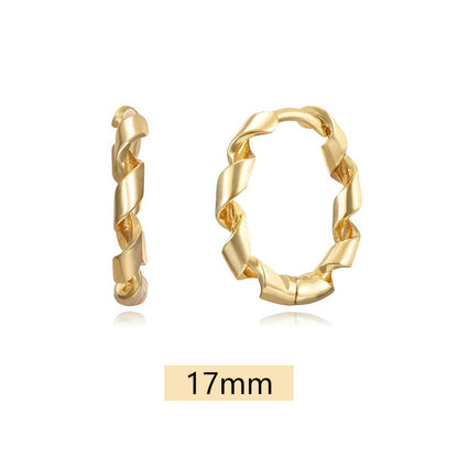 1 Pair Ig Style Simple Style Geometric Plating Copper Earrings