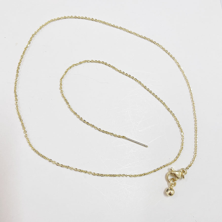 Simple Style Classic Style Solid Color Copper 18k Gold Plated 24k Gold Plated White Gold Plated Necklace In Bulk