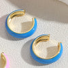 1 Pair Elegant Simple Style Solid Color Epoxy Plating Brass 14k Gold Plated Ear Cuffs