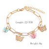 Simple Style Commute Butterfly Alloy Hollow Out Women's Anklet