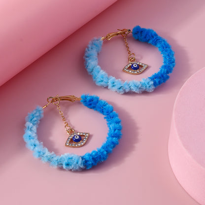 1 Pair Cute Heart Shape Alloy Hoop Earrings